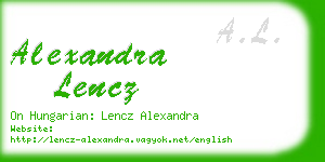 alexandra lencz business card